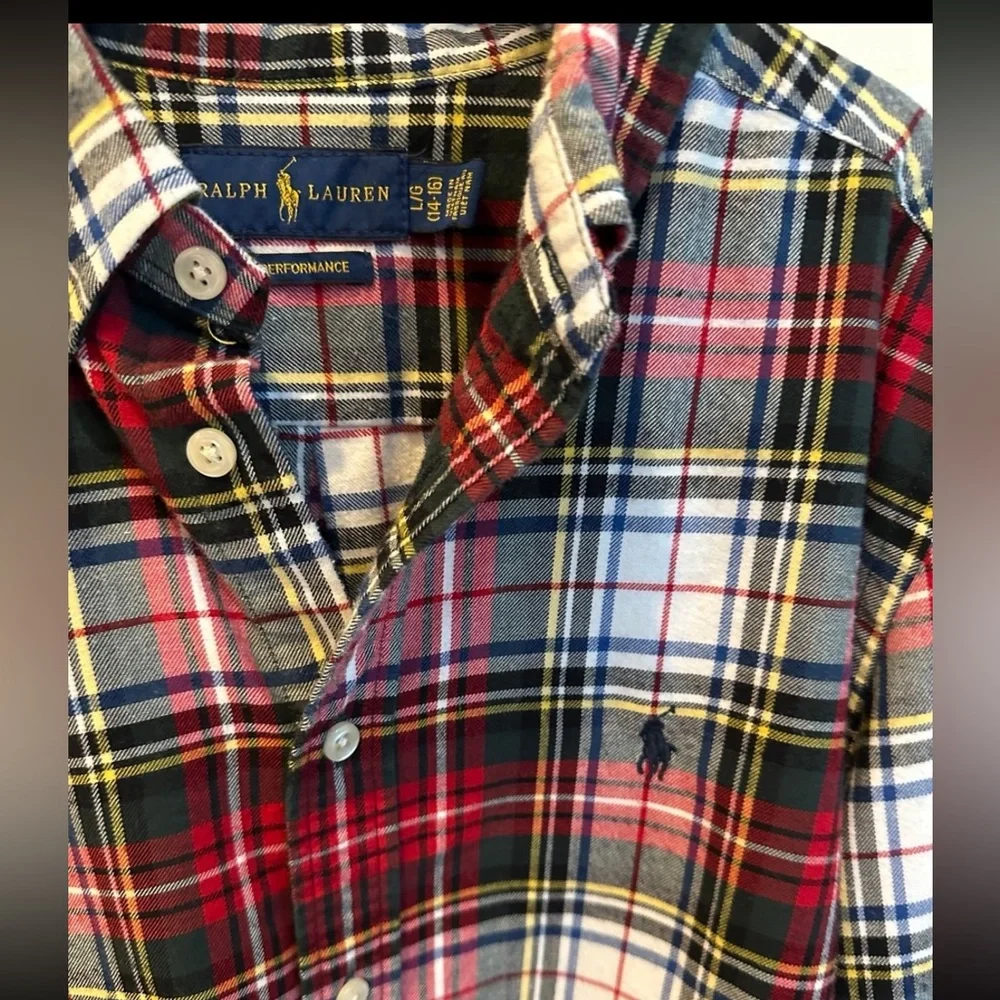 Ralph Lauren Performance Plaid Shirt BOYS